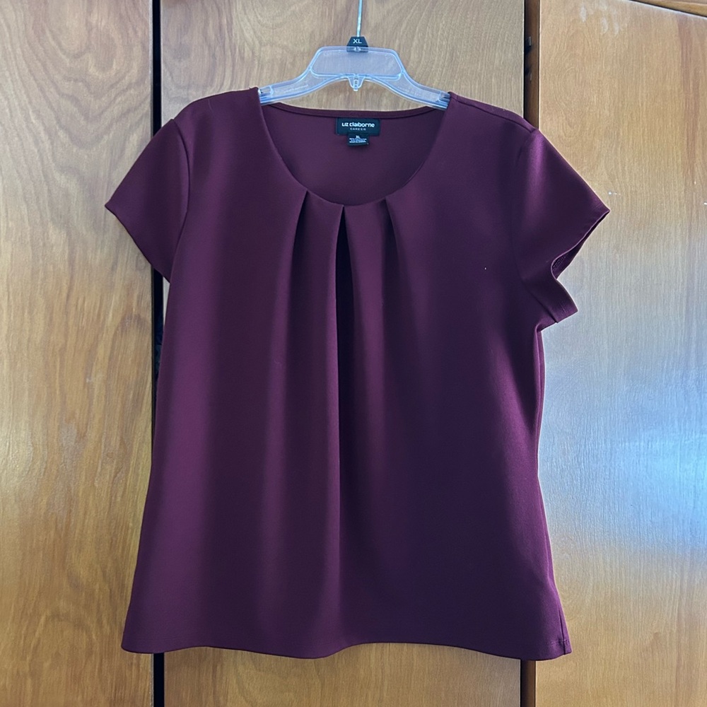 Liz Claiborne career business professional blouse size XL